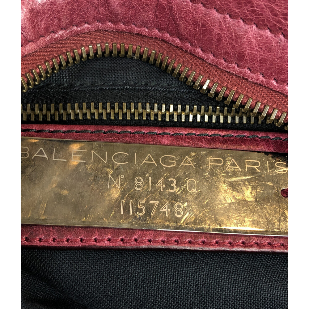 Balenciaga Le City bag lambskin leather Red - Picture 4 of 6